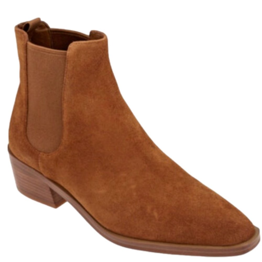Michael Kors Lottie suede ankle boots in Amber colour, size 8.5 - Picture 3 of 6